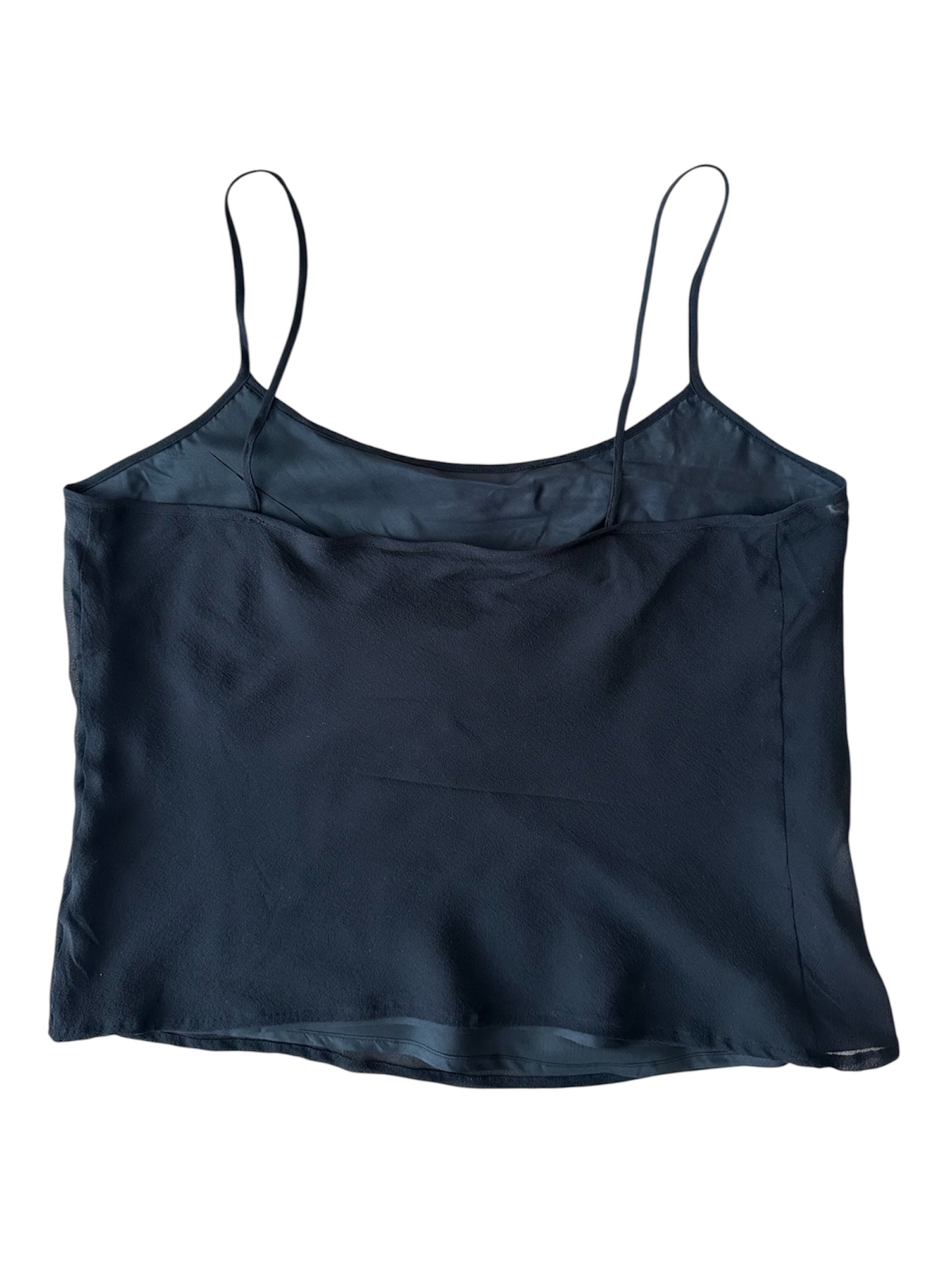 Blu Charme - %100 İpek Siyah Bluz - Pantolon Takım