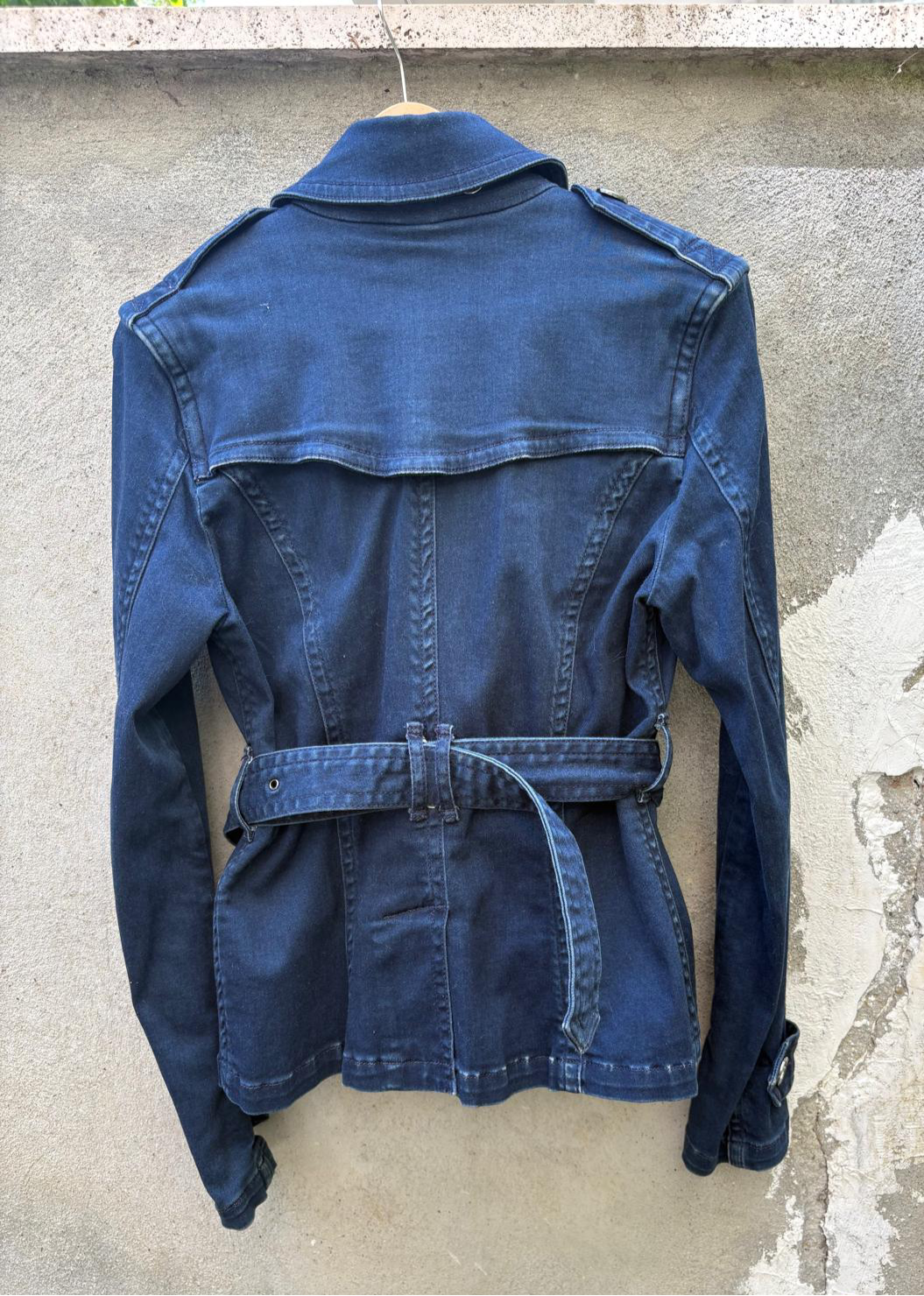 Burberry - Denim Kısa Trench