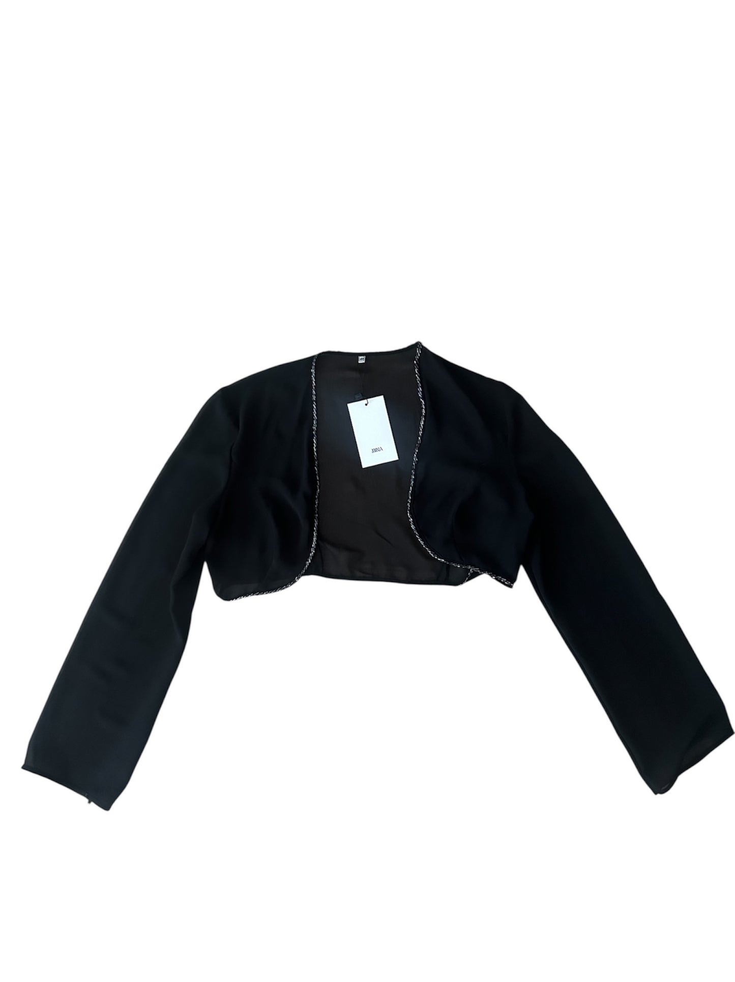 Siyah Tül Payetli Bolero