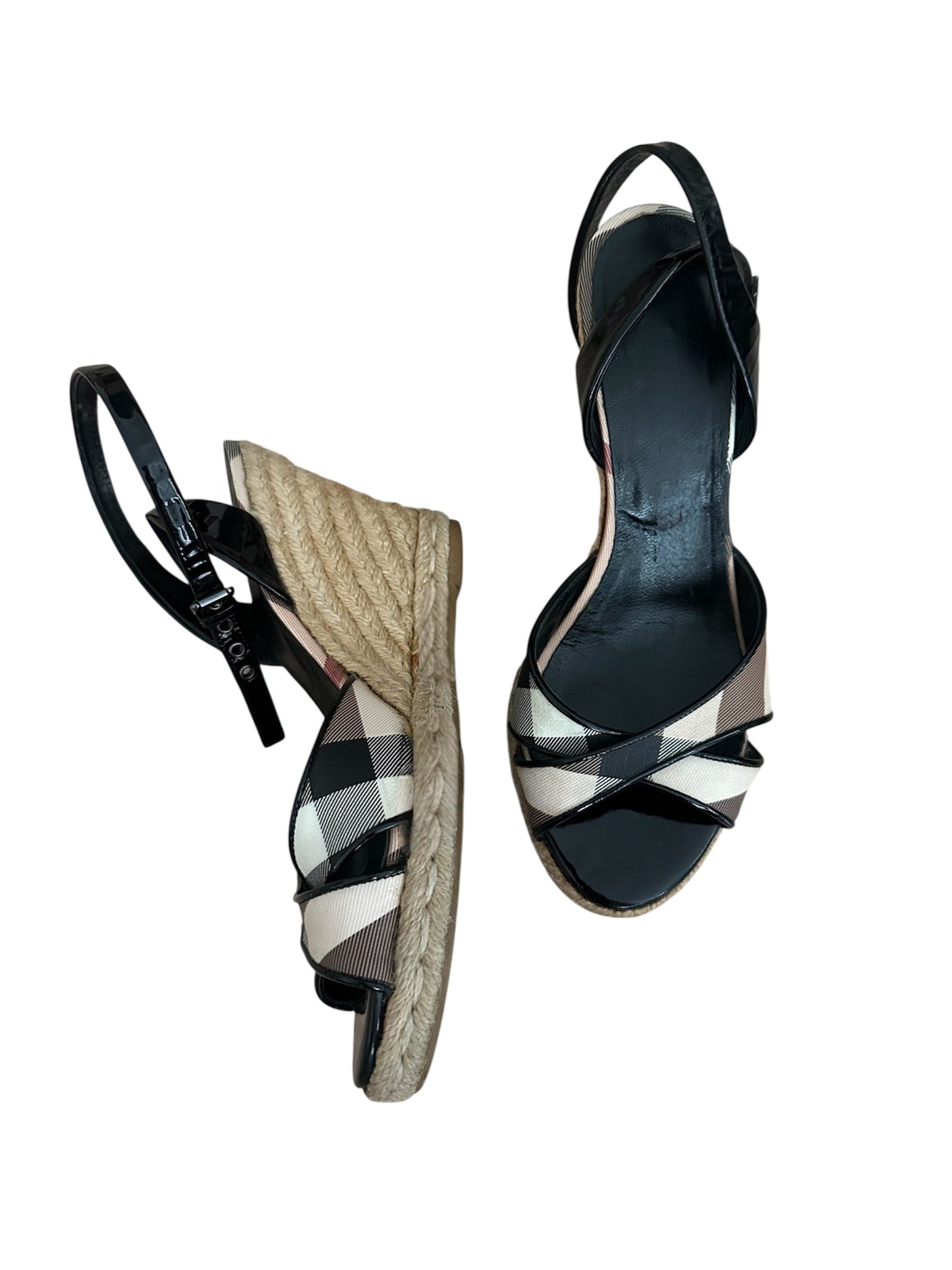 Burberry - Dolgu Topuklu Sandalet