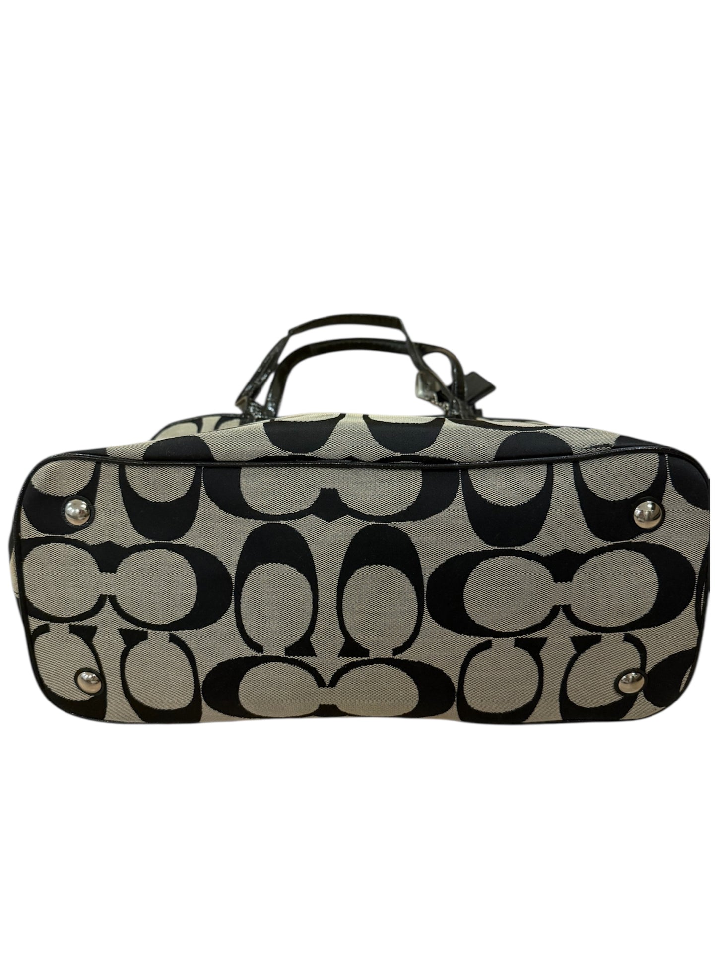 Coach - Siyah & Gri Monogram Çanta