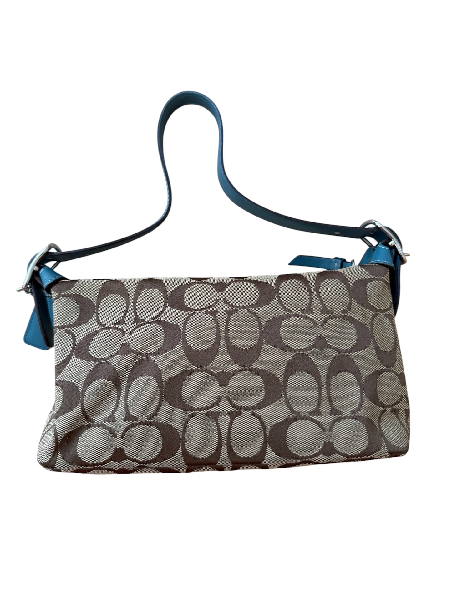 Coach - Mavi Detaylı Mini Çanta