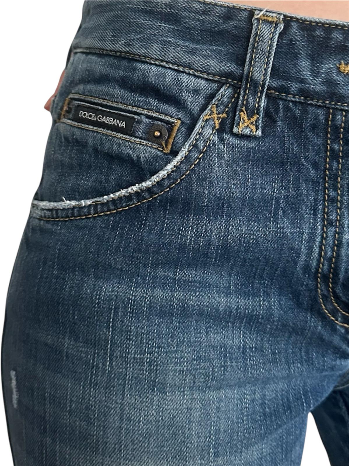 Dolce & Gabanna - Arkası İşleme Detaylı Düşük Bel Jean