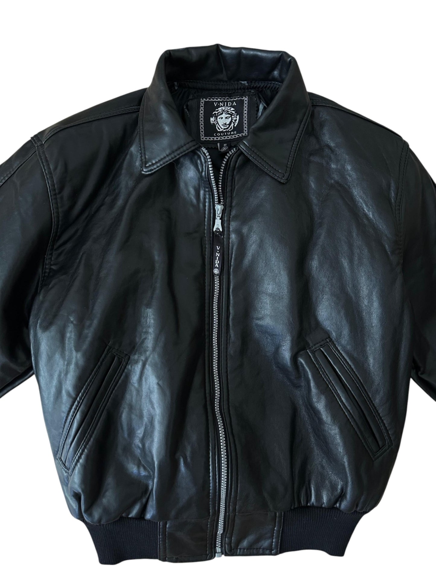 V-Nida Couture - Bomber Deri Ceket