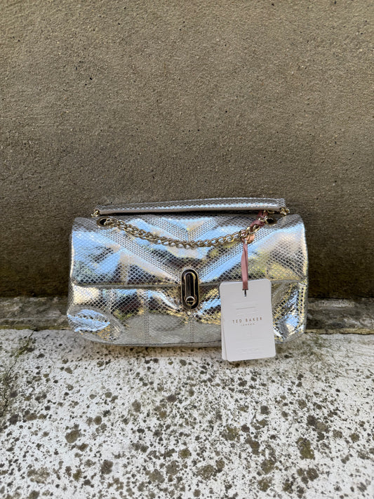Ted Baker - Gümüş Deri Çanta