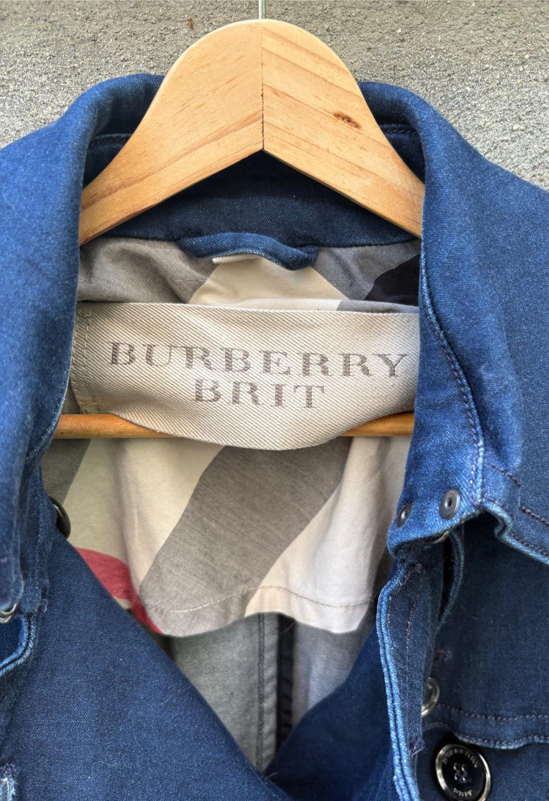 Burberry - Denim Kısa Trench