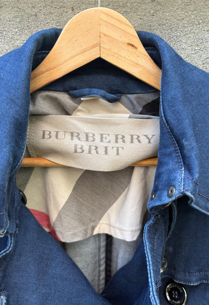 Burberry - Denim Kısa Trench