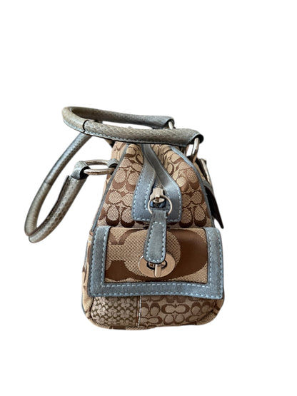 Coach - Mavi Patchwork Vintage Çanta