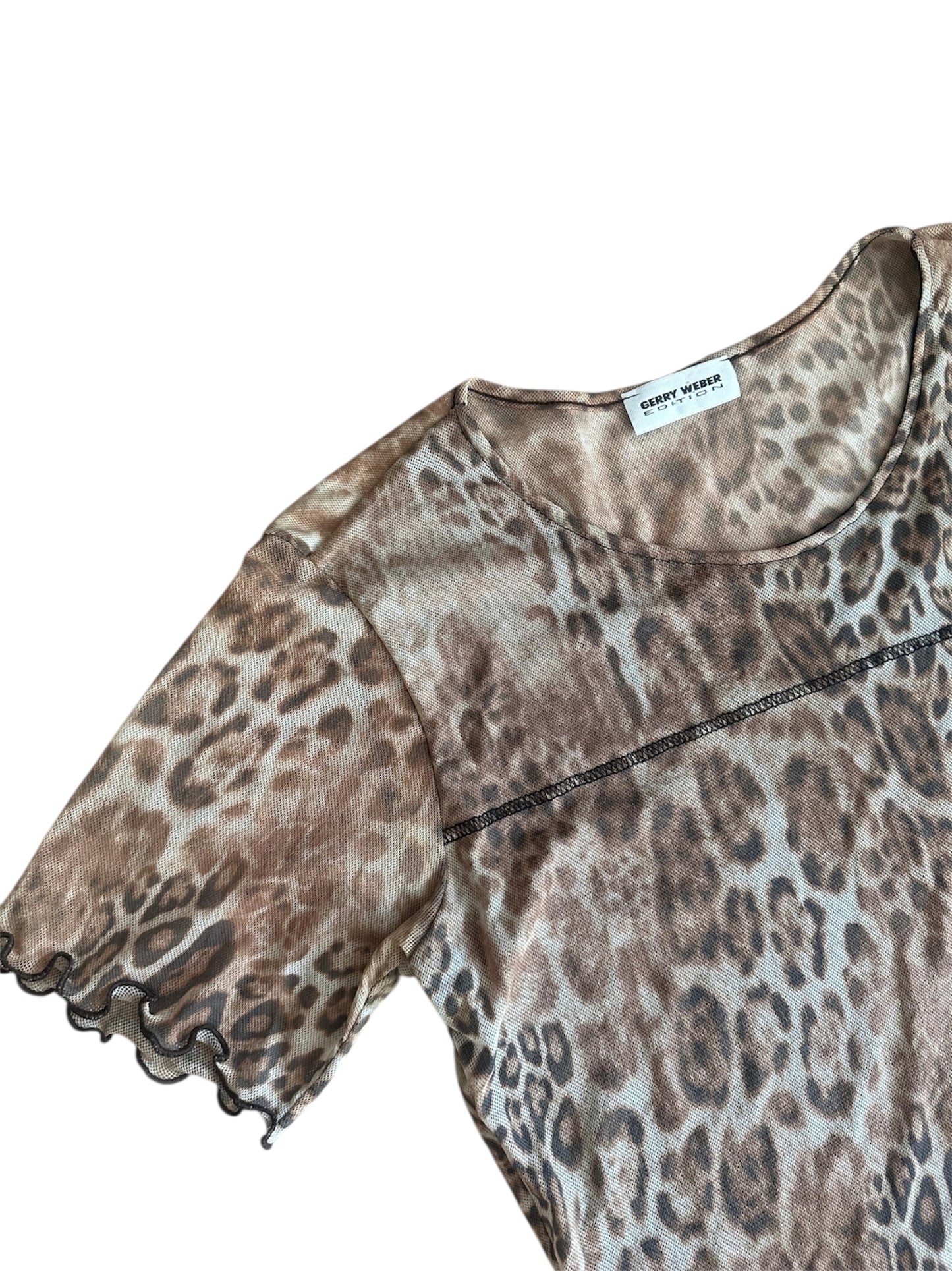 Gerry Weber Edition - Leopar Tül Bluz
