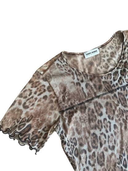 Gerry Weber Edition - Leopar Tül Bluz