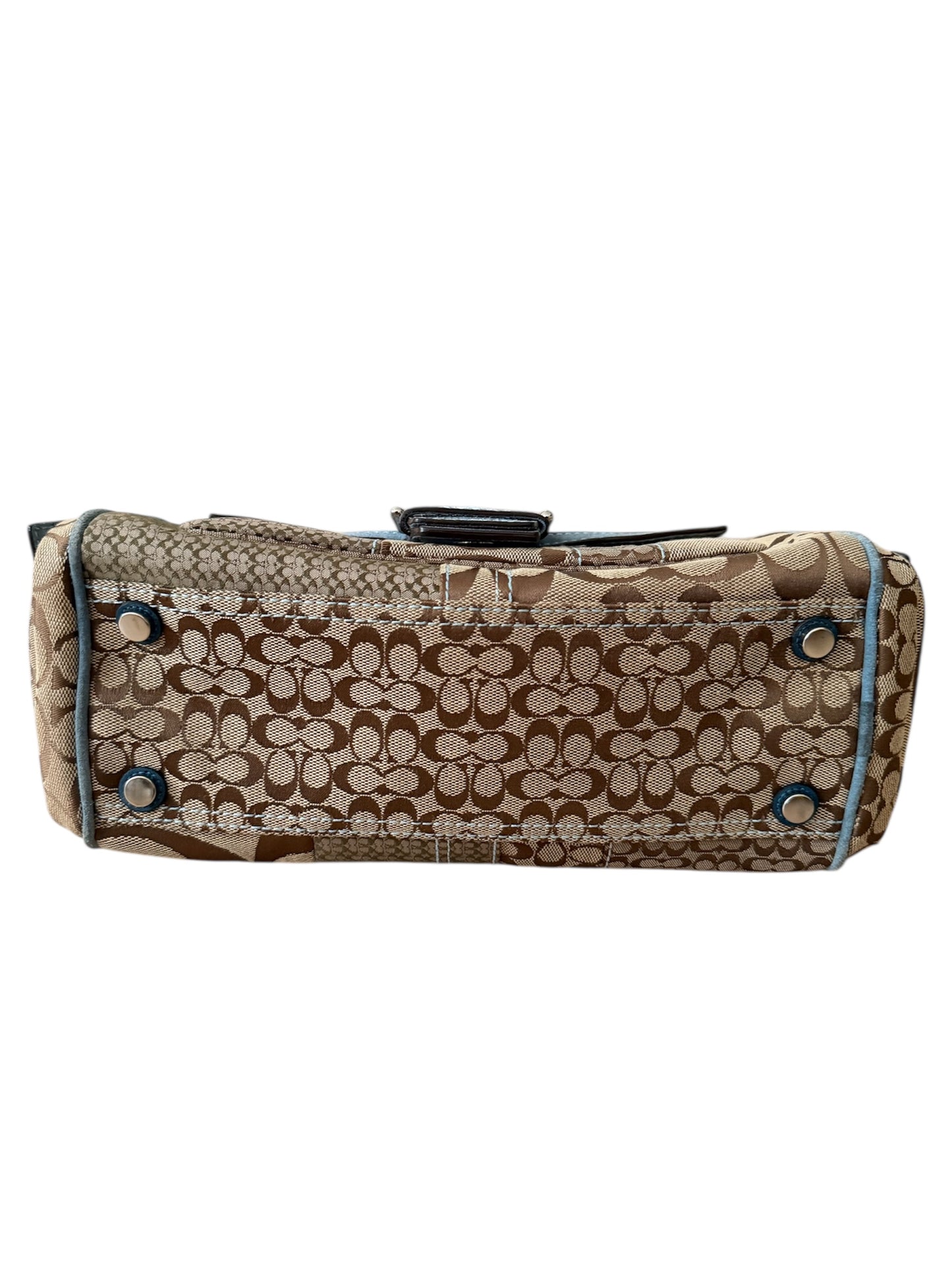Coach - Mavi Patchwork Vintage Çanta