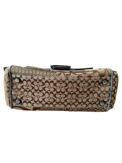 Coach - Mavi Patchwork Vintage Çanta