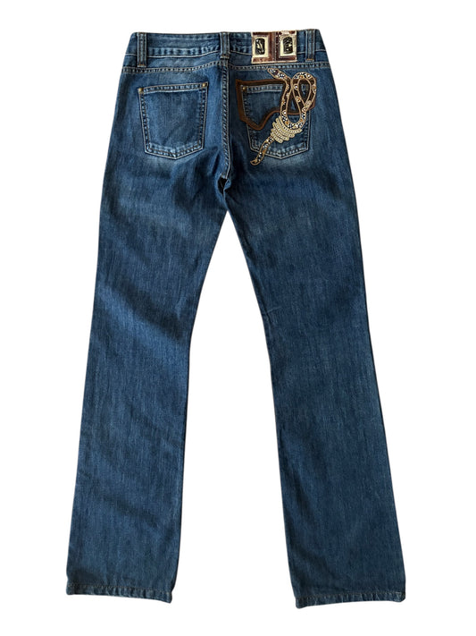 Cavalli - Yılan Detaylı Jean
