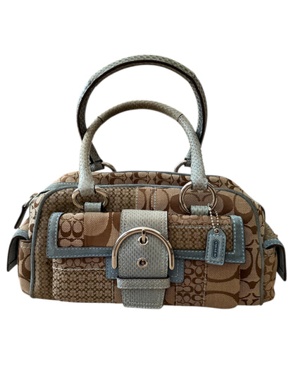 Coach - Mavi Patchwork Vintage Çanta
