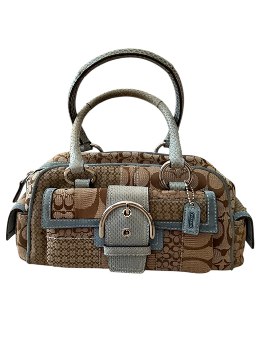 Coach - Mavi Patchwork Vintage Çanta
