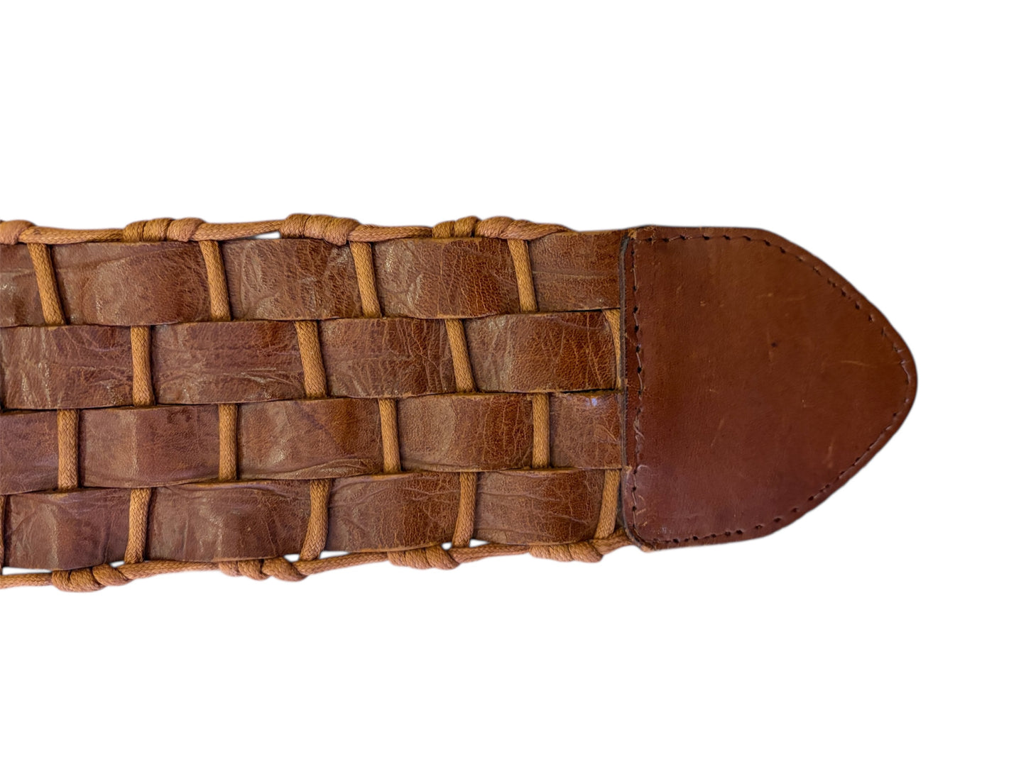 Gerçek Deri Örgü Kemer