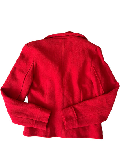 Kırmızı %100 Yün Blazer