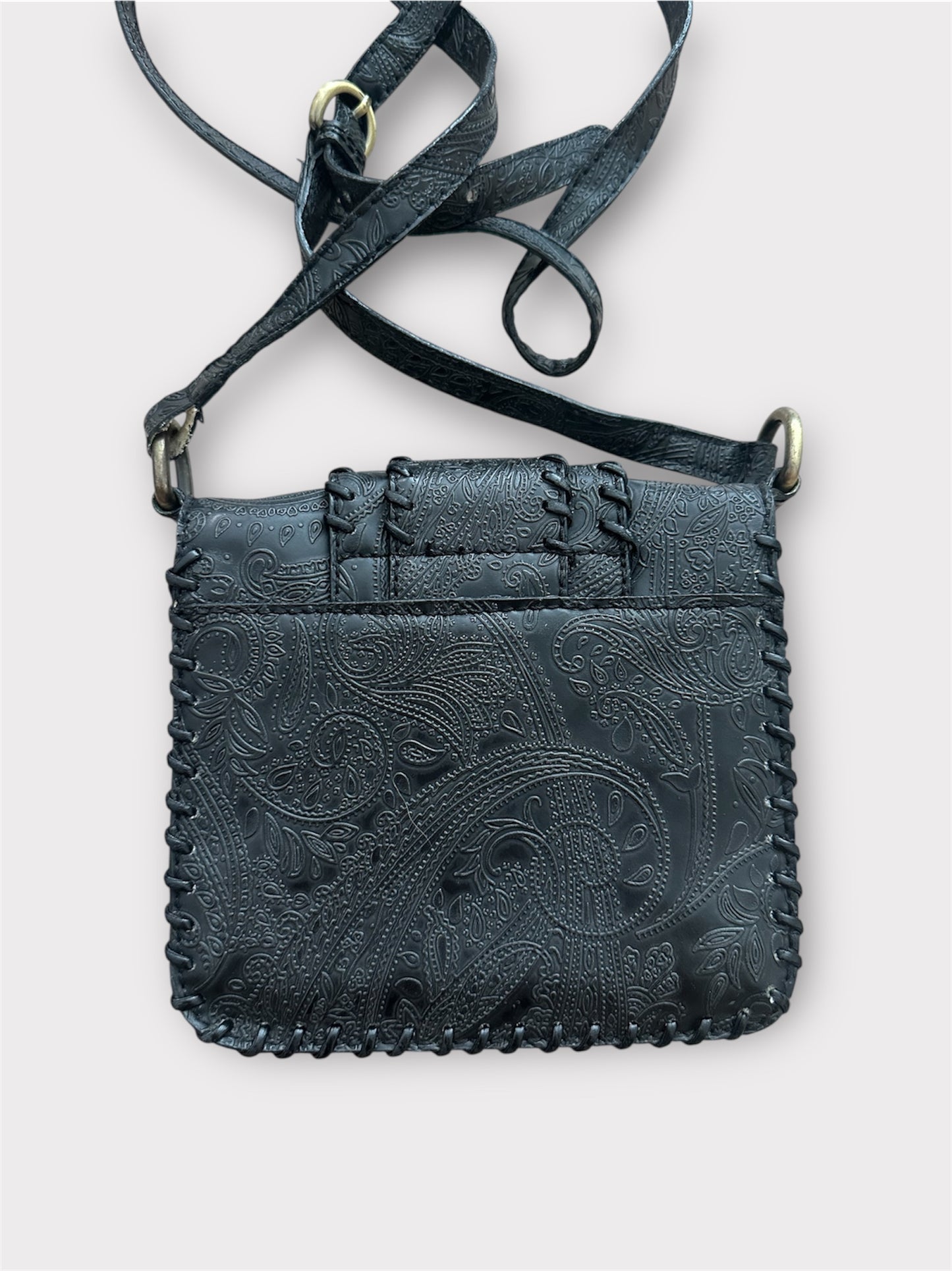 Guess - Siyah Mini Deri Çanta