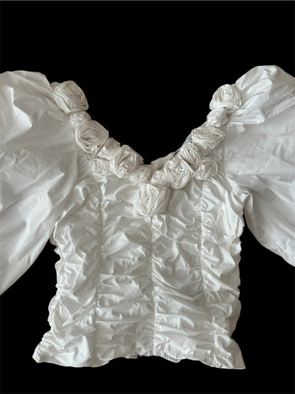 Paris Atelier & Other Stories - Beyaz Balon Kol Bluz