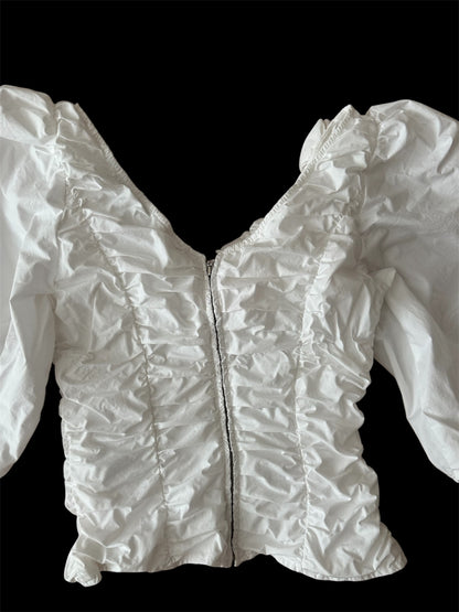 Paris Atelier & Other Stories - Beyaz Balon Kol Bluz