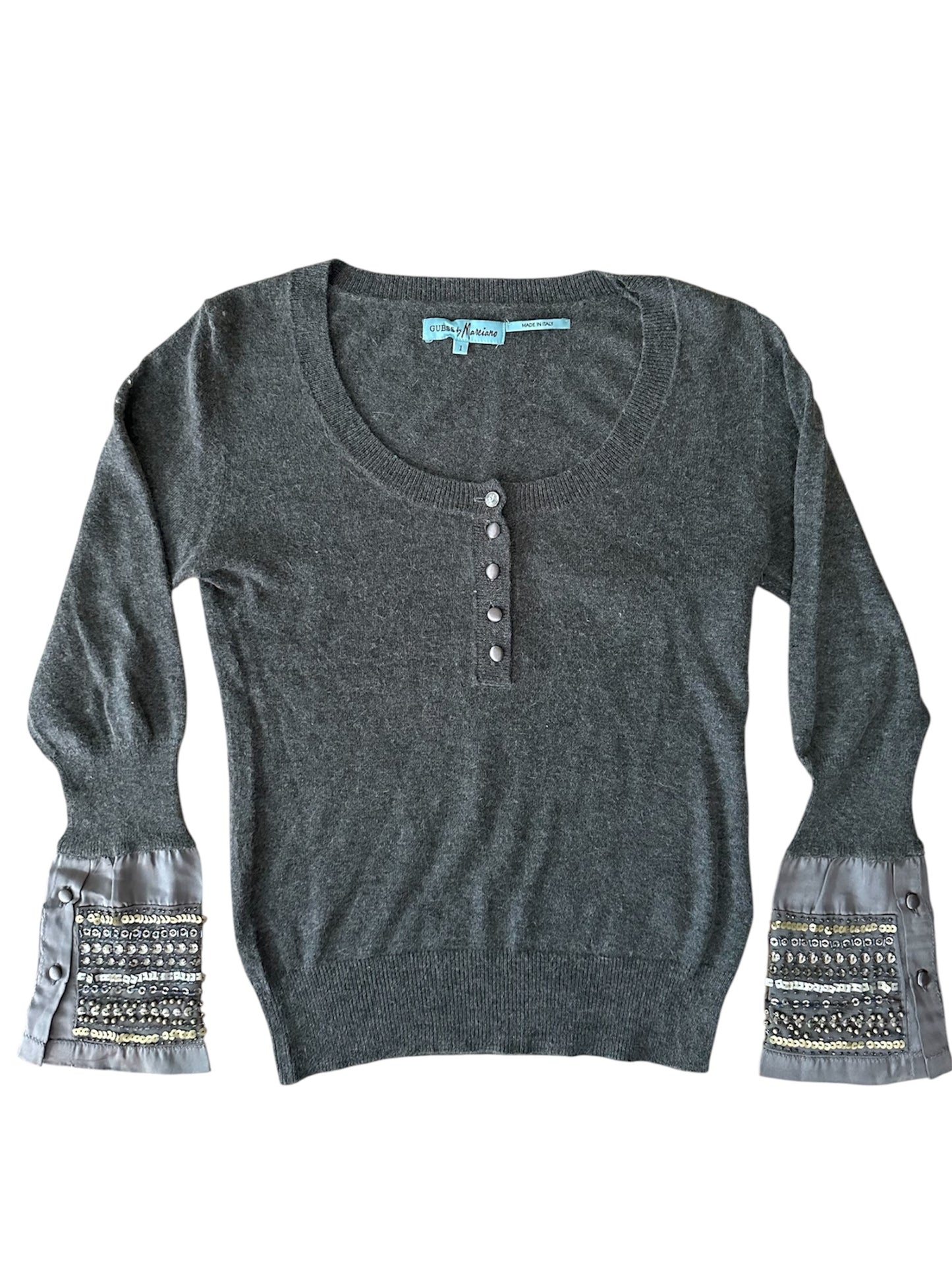Guess - Kaşmir Karışımlı Taşlı Kazak