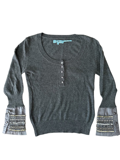 Guess - Kaşmir Karışımlı Taşlı Kazak