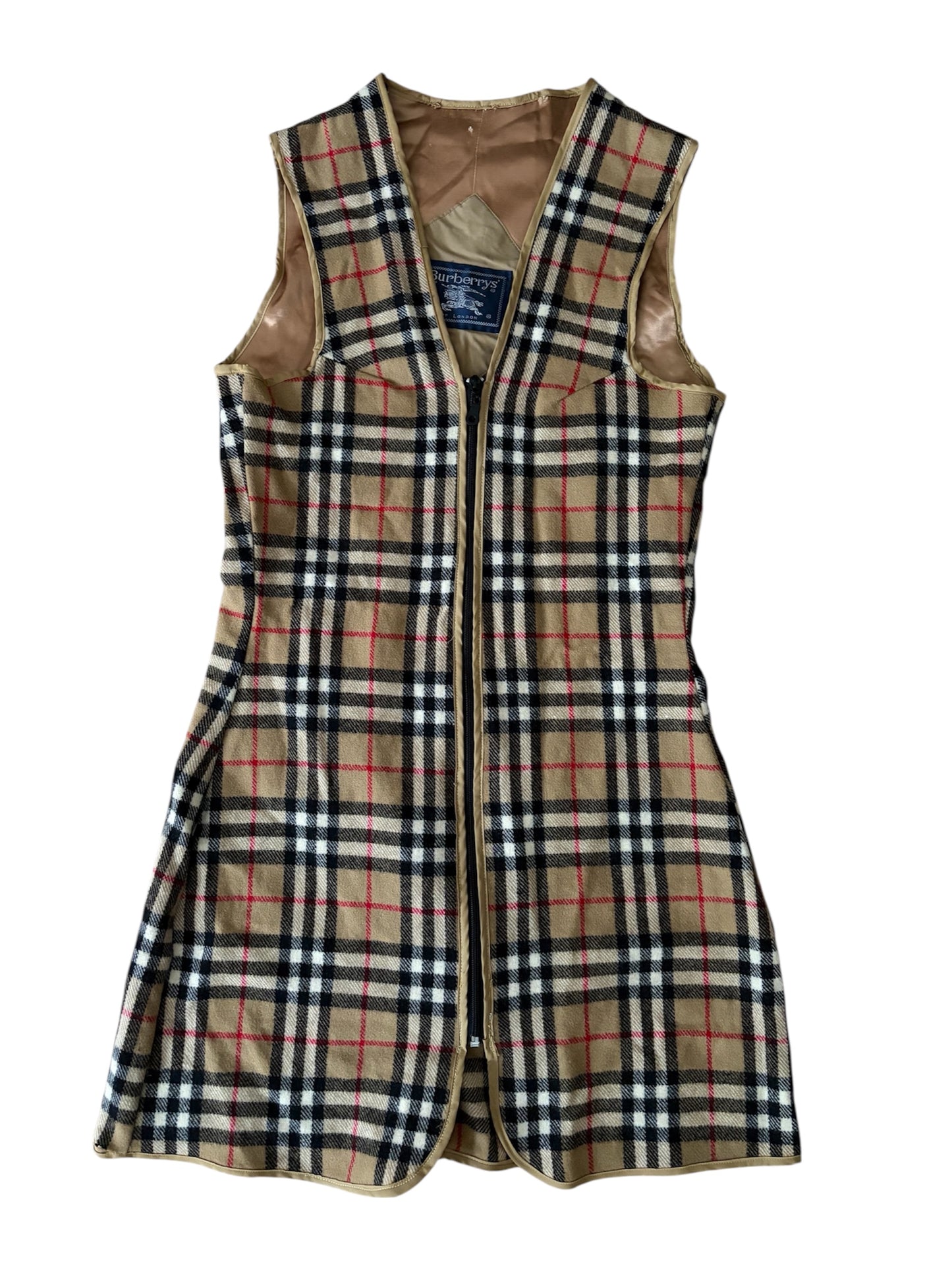 Burberrys’ - Fermuarlı Elbise