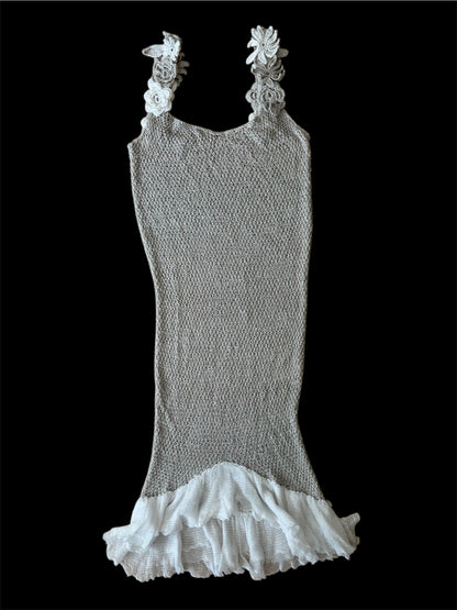 Çiçekli Örgü Elbise