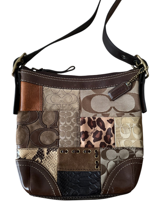 Coach - Kahverengi Patchwork Çanta