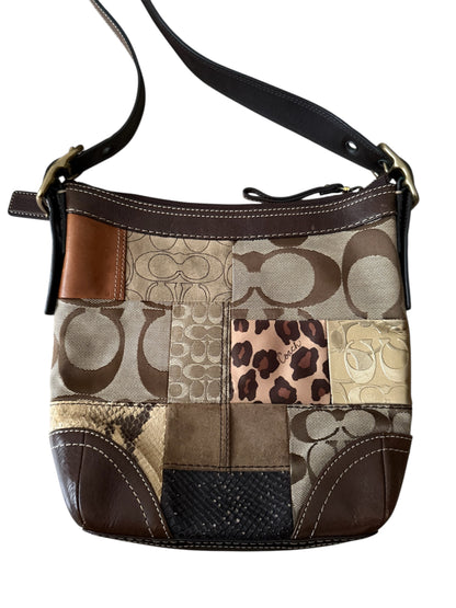 Coach - Kahverengi Patchwork Çanta