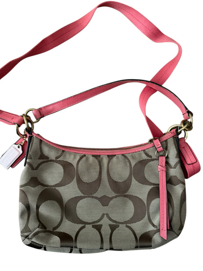 Coach - Pembe Şeritli Çanta