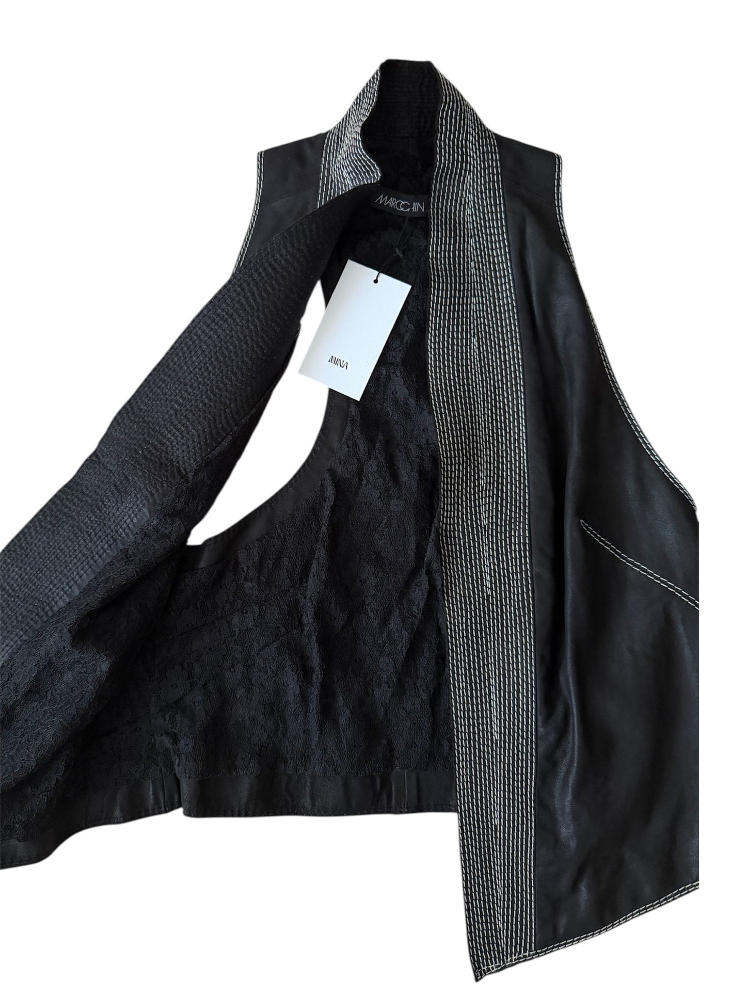 Marc Cain - %100 Gerçek Deri Yelek