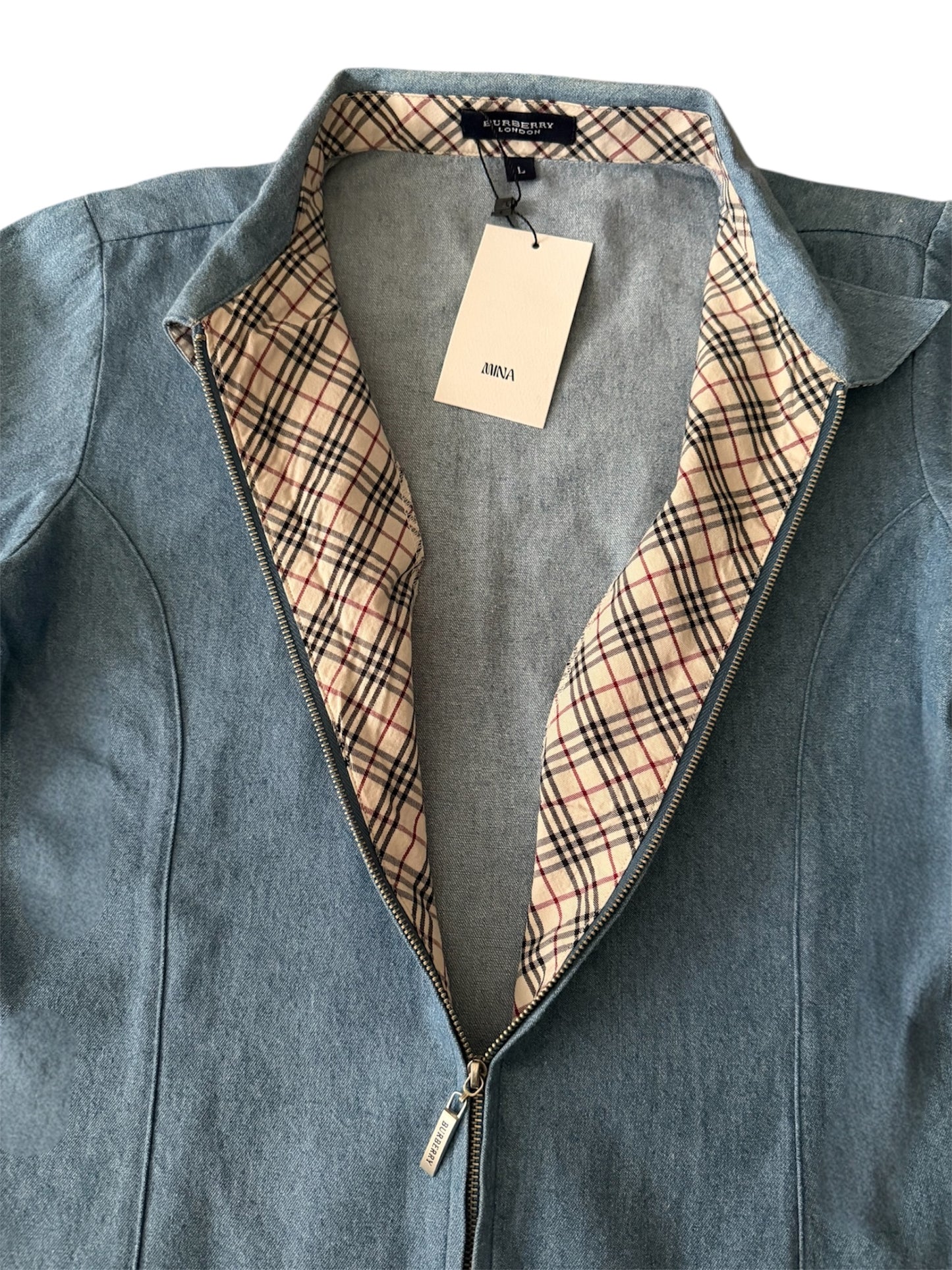Burberry - Denim Fermuarlı Gömlek