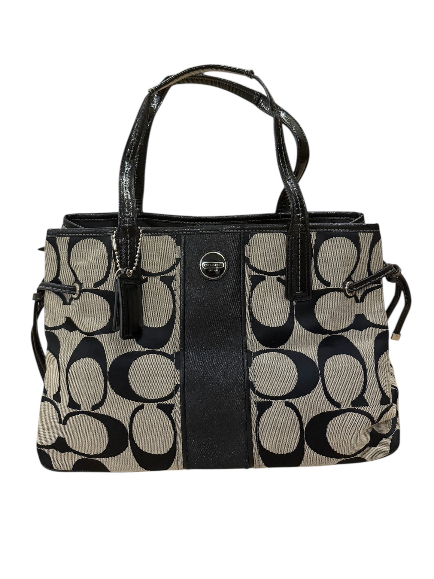 Coach - Siyah & Gri Monogram Çanta