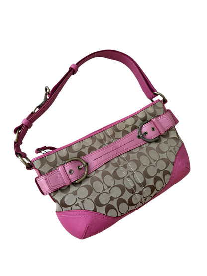 Coach - Vintage Pembe Omuz Çantası