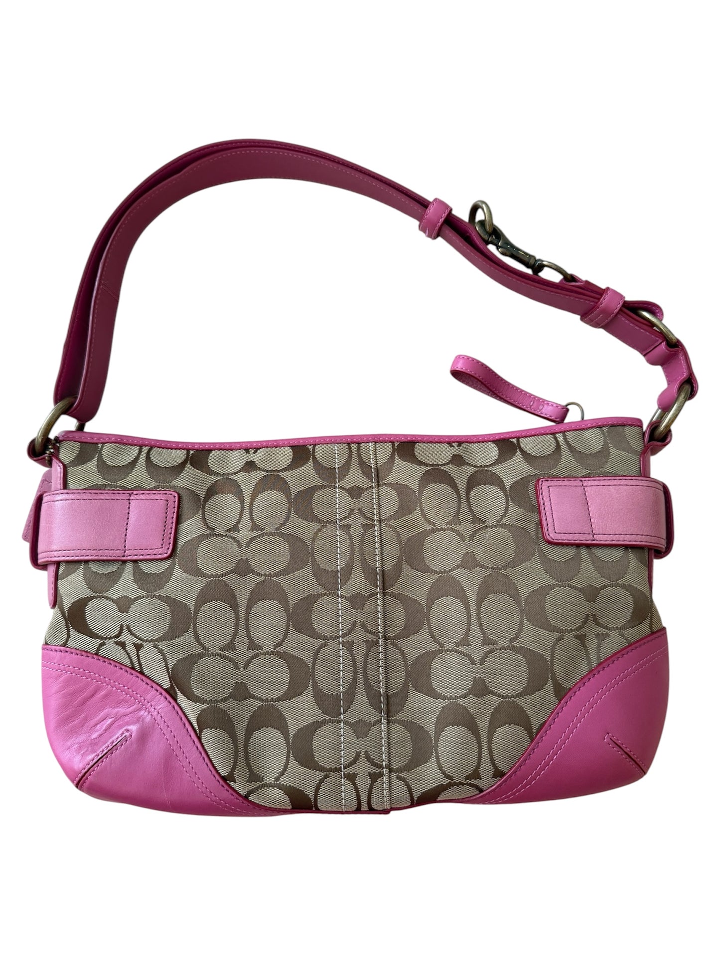 Coach - Vintage Pembe Omuz Çantası
