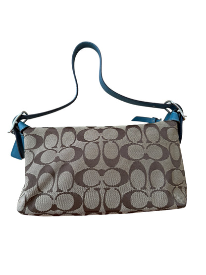 Coach - Mavi Detaylı Mini Çanta