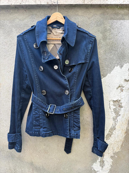 Burberry - Denim Kısa Trench