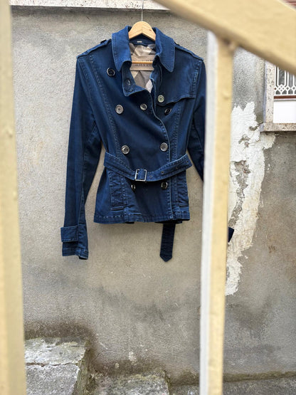Burberry - Denim Kısa Trench