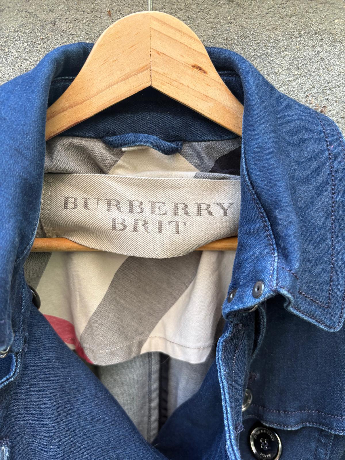 Burberry - Denim Kısa Trench