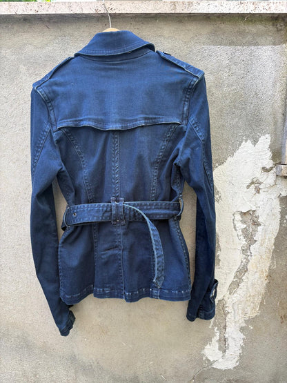 Burberry - Denim Kısa Trench