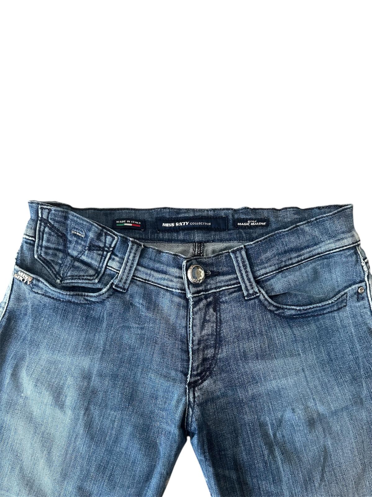 Miss Sixty - Fermuar Detaylı Vintage Düşük Bel Jean