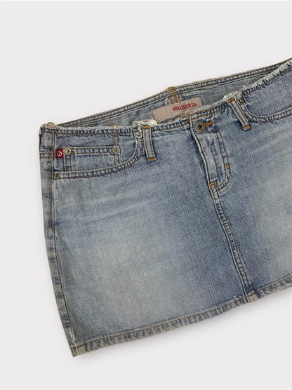 Hollister - Düşük Bel Denim Etek