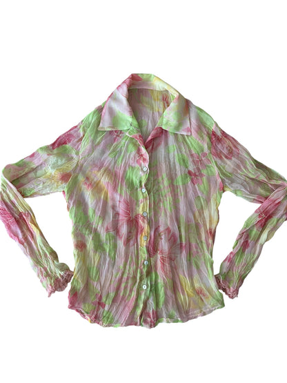 Floral Tül Gömlek