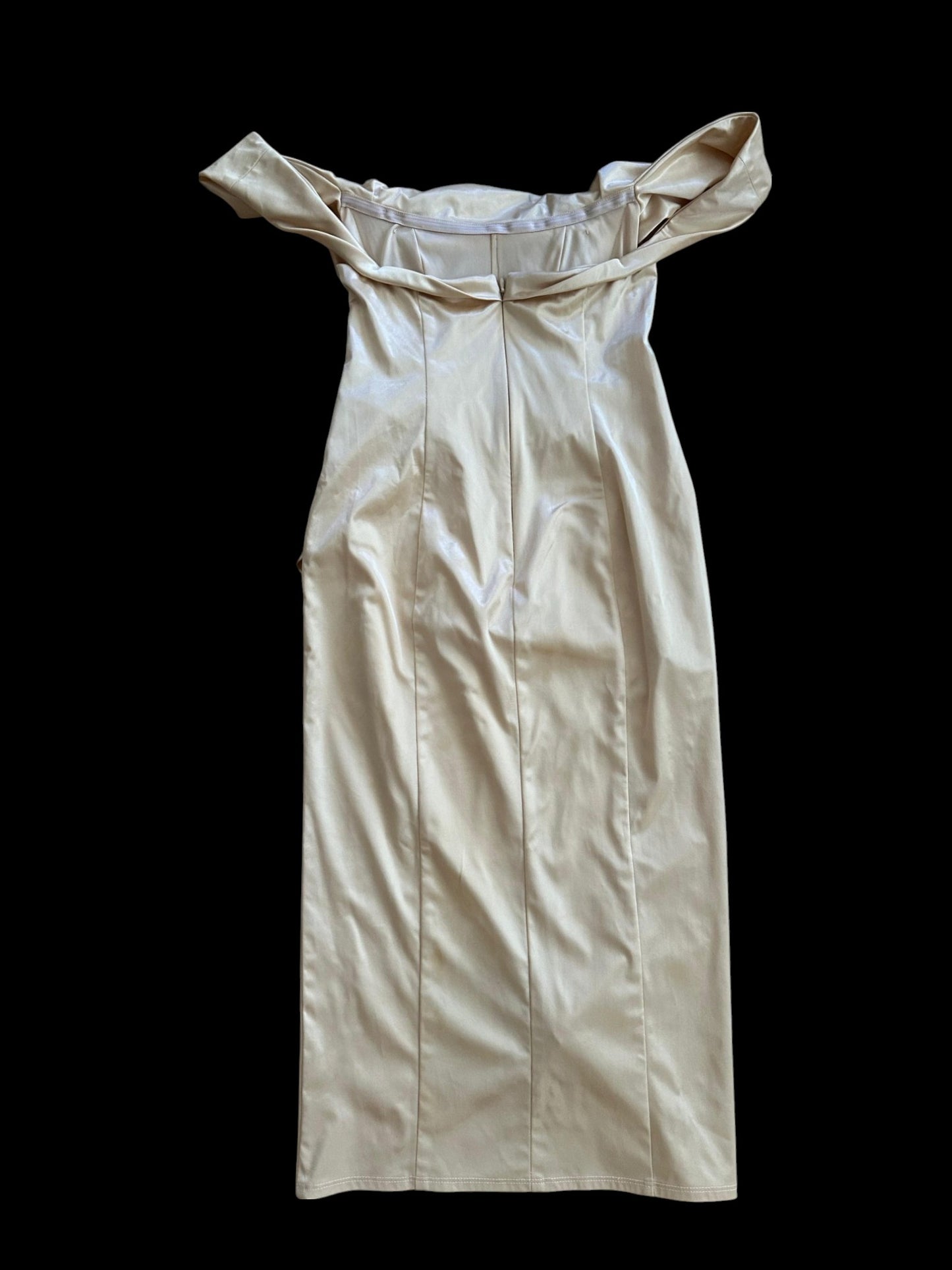 Butter Yellow Yırtmaçlı Vintage Elbise