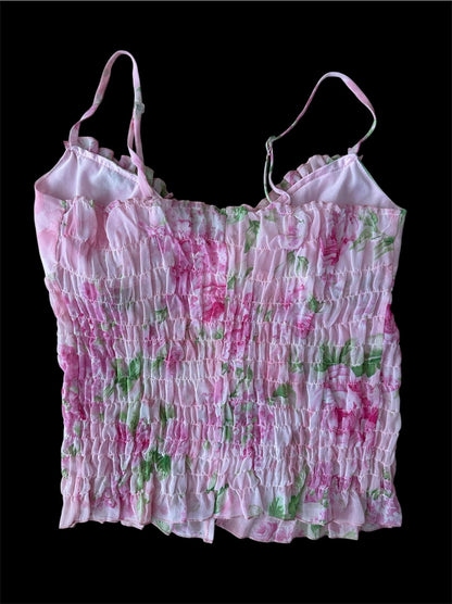 Pembe Çiçekli Büstiyer