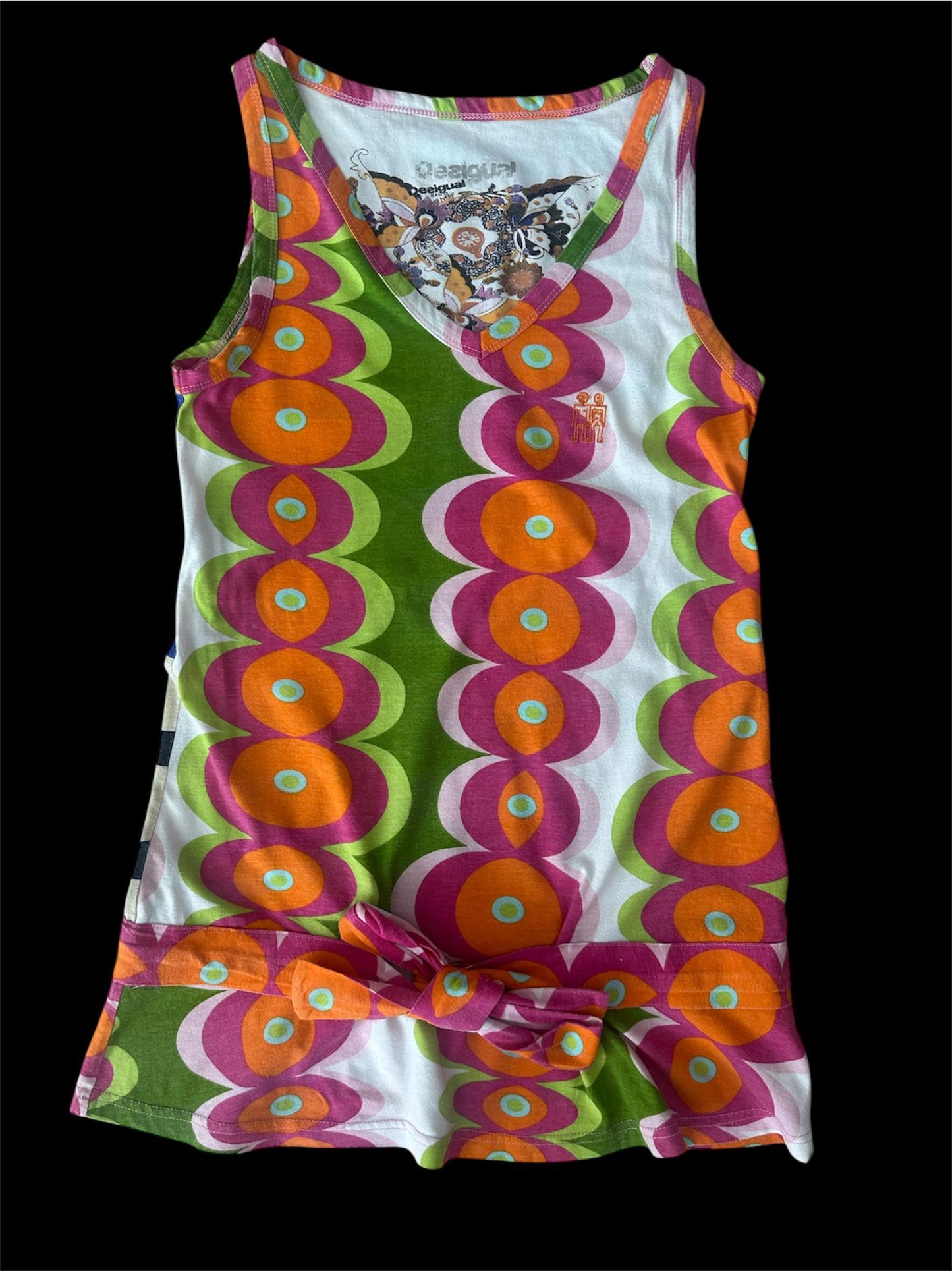 Desigual - Renkli Önden Bağlamalı Tunik
