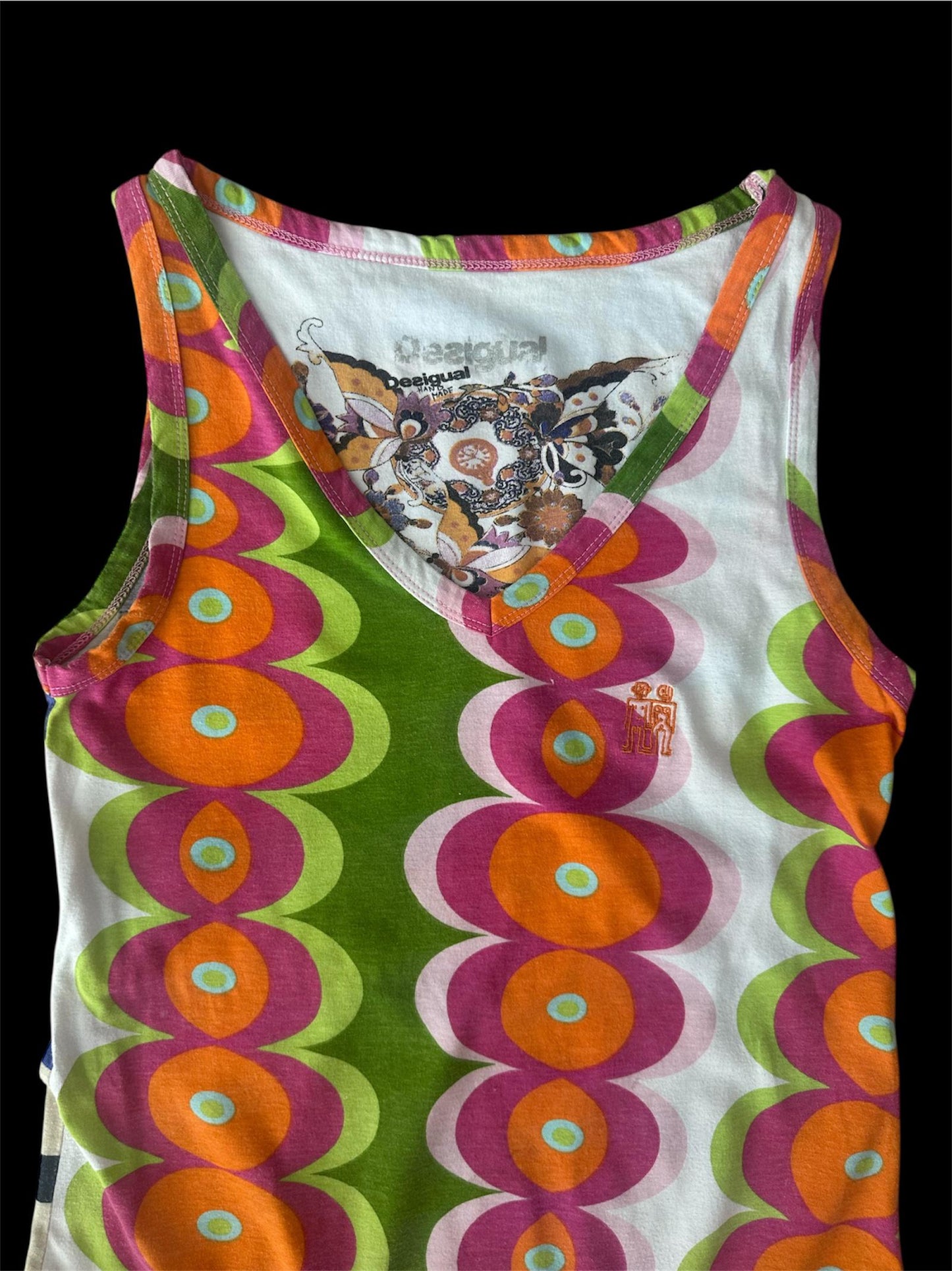 Desigual - Renkli Önden Bağlamalı Tunik