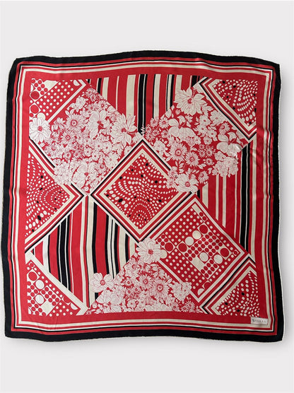 Vakko - %100 İpek Vintage Eşarp