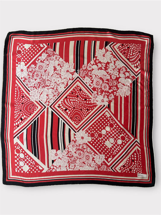 Vakko - %100 İpek Vintage Eşarp
